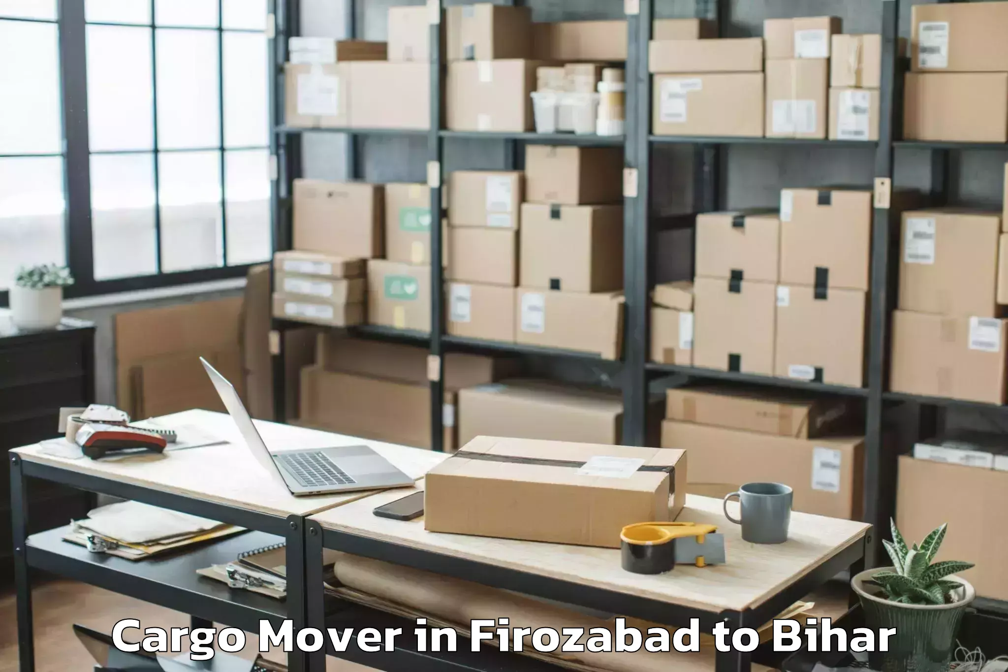 Book Firozabad to Lauria Nandangarh Cargo Mover